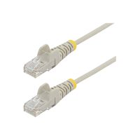 StarTech.com 1.5m Slim LSZH CAT6 Ethernet Cable, 10 Gigabit Snagless RJ45 100W PoE Patch Cord, CAT 6 10GbE UTP Network Cable w/Strain Relief, Grey, ETL, Low Smoke Zero Halogen - Category 6 - 28AWG (N6PAT150CMGRS)