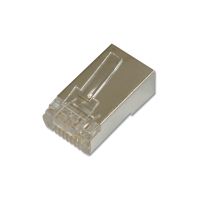 DIGITUS CAT 6 Modularstecker für Rundkabel, Pass through Stecker
