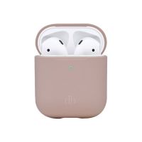 dbramante1928 Costa Rica - Tasche für kabellose Kopfhörer - recycelter Kunststoff, Silikon - rosa sandfarben - für Apple AirPods (2. Generation)