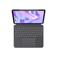 Logitech Combo Touch - Tastatur und Foliohülle - mit Trackpad - hinterleuchtet - Apple Smart connector - QWERTY - US International - Graphite - für Apple 13-inch iPad Pro (M4)