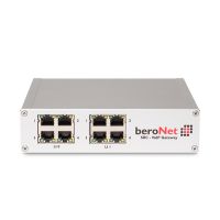beroNet 8 BRI VoIP Gateway, Grau, 1U, Wandmontage, G.165, G.168, G.711, G.723.1, G.726, G.729A, G.729B, 16 Kanäle, 100 Mbit/s