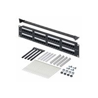 StarTech.com Patch Panel - 110 Abdrückgerät - Rack montierbar - CAT 6 - UTP - RJ-45 X 48 - Schwarz - 2U - 48.3 cm (19")
