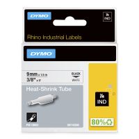Dymo Rhino Industrie Schrumpfschlauch-Kabeletiketten | 9 mm1,5 m | Schwarz auf weiß | für Rhino Beschriftungsgerät, D1, Belgien, 1,5 m, 1 Stück(e), 34 mm, 85 mm