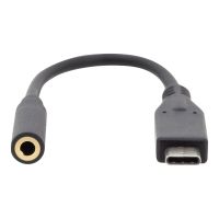 DIGITUS USB-C Audio Adapter / Konverter, USB-C/Stecker - 3.5mm Klinke/Buchse