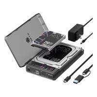 ICY BOX Spade Clone 3882, HDD / SSD-Gehäuse, M.2/2.5"/3.5", SATA, M.2, 10 Gbit/s, USB Anschluss, Schwarz