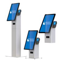 Ergonomic Solutions SpacePole Kiosk SPK402-32, Kiosk Set, Weiß, Metall, 75 x 75 mm, 100 x 100 mm, Universal