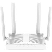 CUDY WR3000E, Wi-Fi 6 (802.11ax), Dual-Band (2,4 GHz/5 GHz), Ethernet/LAN, Weiß, Tabletop-Router