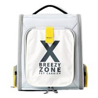 Petkit Breezy xZone, Weicher Haustierträger, Rucksack-Haustiertransportbox, Katze, Kleintier, 8 kg, Frontlader, Grau