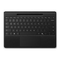 Microsoft Surface Pro Flex Keyboard - Tastatur - mit Touchpad, Beschleunigungsmesser, Surface Slim Pen 2 Ablage- und Ladeschale - hinterleuchtet - kabellos - Bluetooth LE - Schwarz - für Microsoft Surface Pro 8, Pro 8 for Business, Pro 9, Pro 9 for Busine