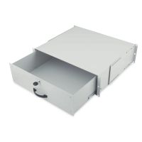 DIGITUS Abschließbare Schublade für 482,6 mm (19") Netzwerk- und Serverschränke, 3HE