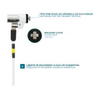 Mobilis Slim Rotating Security Lock Key - Sicherheitskabelschloss
