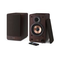 Sharp BOOKSHELF SPEAKERS, 2-Wege, 2.0 Kanäle, Verkabelt & Kabellos, 60 W, Braun