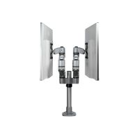 StarTech.com Doppelter Monitorarm für den Tisch - Premium Gelenkarm für Monitore - VESA Monitore bis 30" und 10 kg - höhenverstellbar/drehbar/neigbar/schwenkbar - Klemme/Durchführung (ARMDUALPS)