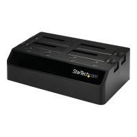 StarTech.com 4-Bay USB 3.0 SATA Festplatten Dockingstation, Extern - Speichergehäuse - 4 Schächte (SATA-600)