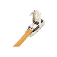 DIGITUS CAT 6A Feldstecker, STP mit Staubschutzkappe, Knickschutz