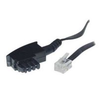 S/CONN maximum connectivity 3m TAE F - RJ11, 3 m, TAE F, RJ11, Schwarz, Transparent, Männlich, Männlich