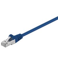 Goobay 68054, 1 m, Cat5e, SF/UTP (S-FTP), RJ-45, RJ-45, Blau