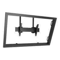 Chief Fusion X-Large Dual Pole Ceiling TV Mount - For Displays 55-100" - Black - Montagekomponente (Montageschiene, 2 Verbindungsklammern, 2 hintere Abdeckungen, 2 Array-Köpfe)