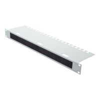 DIGITUS Kabeldurchführungspanel mit Bürstenleiste für 483 mm (19")-Schränke, 1HE