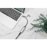 DIGITUS USB Typ-C Gigabit Ethernet Adapter 2.5G, USB-C + USB A (USB3.1/3.0)