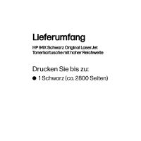 HP 94X - Schwarz - original - LaserJet - Tonerpatrone (CF294X)