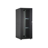 DIGITUS Professional Unique DN-19 SRV-42U-8-B - Schrank Netzwerkschrank - Schwarz, RAL 9005 - 42HE - 48.3 cm (19")