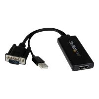 StarTech.com VGA-auf-HDMI-Adapter mit USB-Audio & -Stromversorgung - Mobiler VGA-auf-HDMI-Konverter - 1080p - Adapterkabel - HD-15 (VGA)