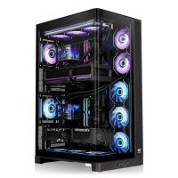 Thermaltake CAPO X, Full Tower, PC, Schwarz, micro ATX, Mini-ITX, SPCC, 18 cm