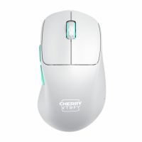 Cherry XTRFY M64 Wireless, rechts, RF Wireless, 26000 DPI, Blau, Türkis, Weiß