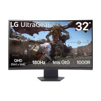 LG UltraGear 32GS60QC-B - LED-Monitor - Gaming - gebogen - 80 cm (32")