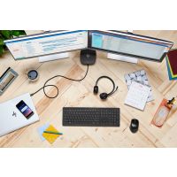 HP Wireless Premium-Maus, Beidhändig, Laser, RF Wireless, 1200 DPI, Schwarz