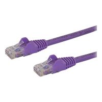StarTech.com Startech 7m CAT6 Ethernet Cable, 10 Gigabit Snagless RJ45 650MHz 100W PoE Patch Cord, CAT 6 10GbE UTP Network Cable w/Strain Relief, Purple, Wiring is UL Certified/TIA - Category 6 - 24AWG (N6PATC7MPL)