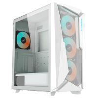 Gigabyte GB-C301GW-TYPE-C-V2 Midi Towe, Midi Tower, PC, Weiß, ATX, EATX, micro ATX, Mini-ITX, Glas, Kunststoff, Stahl, Gaming