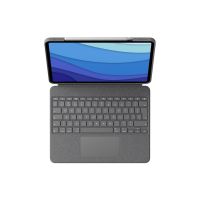 Logitech Combo Touch - Tastatur und Foliohülle - mit Trackpad - hinterleuchtet - Apple Smart connector - QWERTZ - Schweizerisch - Graphite - für Apple 13-inch iPad Pro (M4)