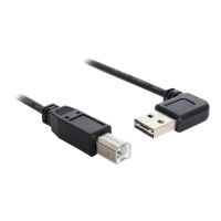 Delock Easy - USB-Kabel - USB (M) links/rechts abgewinkelt, umkehrbar zu USB Typ B (M)