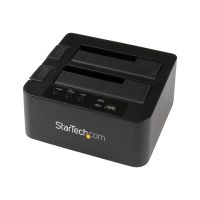 StarTech.com Dual-Bay Festplatten-Kopierer, USB 3.0  / eSATA Cloner/Dock - Speicher-Controller mit Netzanzeige - 2.5", 3.5" (6.4 cm, 8.9 cm)
