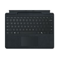 Microsoft Surface Pro Keyboard - Tastatur - mit Trackpad, Beschleunigungsmesser, Surface Slim Pen 2 Ablage- und Ladeschale - QWERTY - Spanisch - Schwarz - für Microsoft Surface Pro 8, Pro 8 for Business, Pro 9, Pro 9 for Business, Pro 10 for Business, Pro
