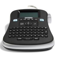 Dymo LabelManager 210D+ Beschriftungsgerät | Etikettiergerät mit QWERTZ Tastatur & großem Grafikdisplay | für D1 Etiketten in 69und 12mm Breite, QWERTZ, D1, Wärmeübertragung, 180 x 180 DPI, 12 mm/sek, Schwarz, Silber