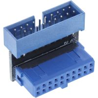 InLine USB 3.0 Adapter intern - Pfostenanschluss Stecker/Buchse - oben gewinkelt