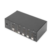 DIGITUS KVM-Switch, 4-Port, Dual-Display, 4K, HDMI®