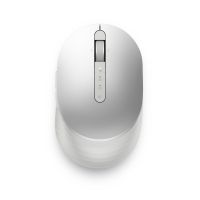 Dell Pro Premium kompakte Maus – MS7421W - Platinum Silver (silber), Beidhändig, Optisch, RF Wireless + Bluetooth, 1600 DPI, Platin, Silber