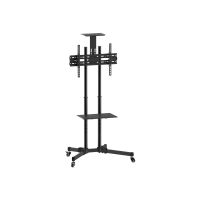 Techly Wagen - für Flachbildschirm / AV-Ausrüstung - Schwarz - Bildschirmgröße: 94-177.8 cm (37"-70")