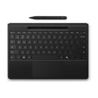 Microsoft Surface Pro Flex Keyboard - Tastatur - mit Touchpad, Beschleunigungsmesser, Surface Slim Pen 2 Ablage- und Ladeschale - hinterleuchtet - kabellos - Bluetooth LE - QWERTY - Englisch - Schwarz - mit Slim Pen - für Microsoft Surface Pro 8, Pro 8 fo