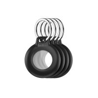 Belkin Tasche für Airtag - Schlüsselanhänger - Kunststoff - Schwarz (Packung mit 4)