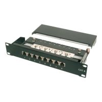 DIGITUS CAT 6, Klasse E Patch Panel, geschirmt, schwarz