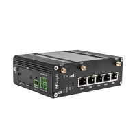 Milesight IoT Milesight UR35-L04AF-W, Wi-Fi 4 (802.11n), Einzelband (2,4GHz), Ethernet/LAN, 4G, Schwarz, Tabletop-Router
