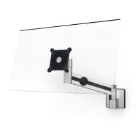 Durable 509023, 8 kg, 53,3 cm (21"), 96,5 cm (38"), 100 x 100 mm, Höhenverstellung, Silber