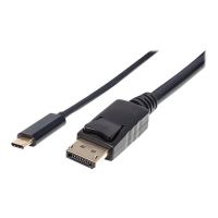 Manhattan USB-C to DisplayPort Cable, 4K@60Hz, 2m, Male to Male, Black, Three Year Warranty, Polybag - DisplayPort-Kabel - USB-C (M)