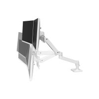 Ergotron LX Pro - Befestigungskit (Dual Direct Arm) - für 2 LCD-Displays - Aluminium - weiß - Bildschirmgröße: bis zu 68,6 cm (bis zu 27 Zoll)