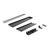 Delock DIN-Schienenmontagekit - Rack montierbar - Schwarz - 4U - 48.3 cm (19")
